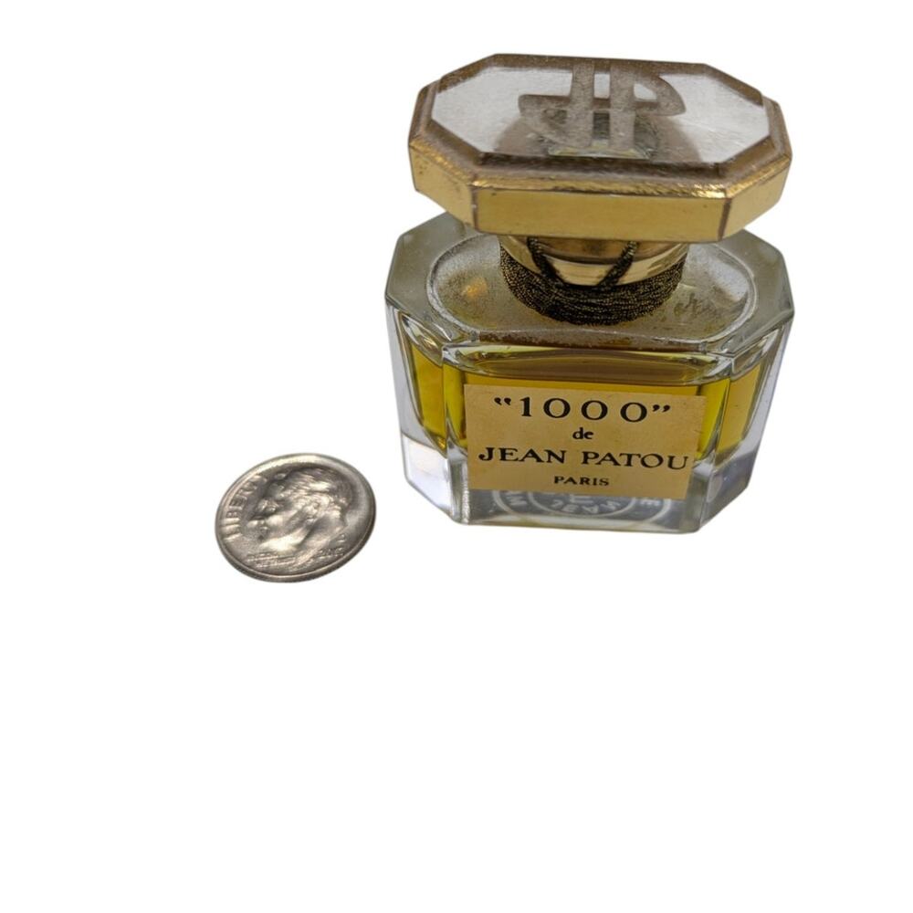 "1000" de JEAN PATOU Paris Baccarat Bottle Vintage 1970s - Near Full See Images - Picture 5 of 7